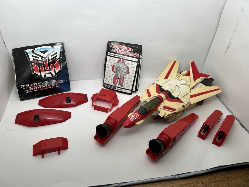 VINTAGE 1985 G1 Transformers JETFIRE Figure Jet Plane w/ Paperwork ****READ****