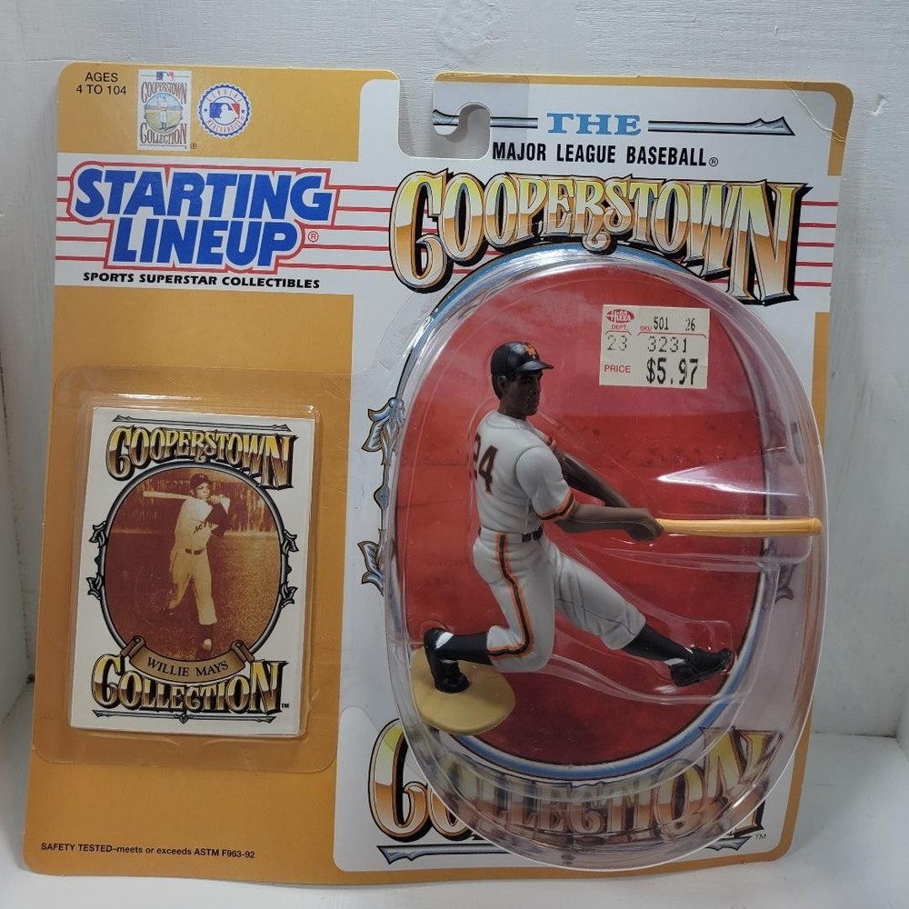 1994 STARTING LINEUP KENNER NIP COOPERSTOWN WILLIE MAYS GIANTS FREE SHIPPING