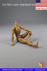 MCCToys 1/12 Male Muscle Narrow Shoulder Flexible Figure Body For 6″Figure Doll