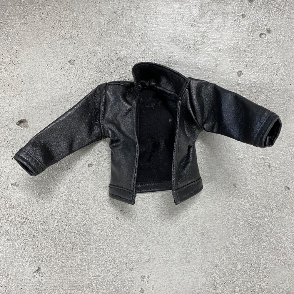 PB-LBJ: 1/12 Black Leather Jacket for 6″ medium to slim body