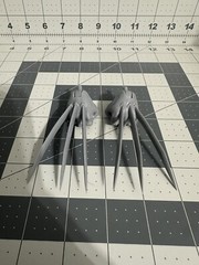 3D Printed – 1/12 Weapon “H” Closed Hand Claws SET ONLY!! Marvel Legends Scale