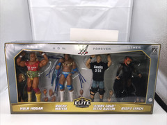 WWE Elite Collection Then Now Forever Together 6” Figure 4 Pack Damaged Box