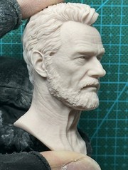 Unpainted 1/6 Bryan Cranston Actor Head Carved Model Fit 12” Action Figure