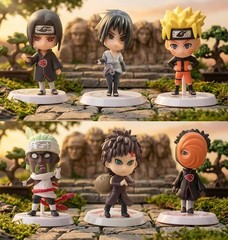 Naruto Sasuke Toys Doll 6pcs Anime Naruto Solder Set Birthday gift