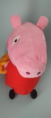 Peppa pig buddy plushie pillow polyester 17 ” soft cozy good condition
