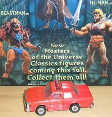 Vintage GoBots Glasslite Brazil Mutante Mega Man Fire Chief Red Car Hans-Cuff
