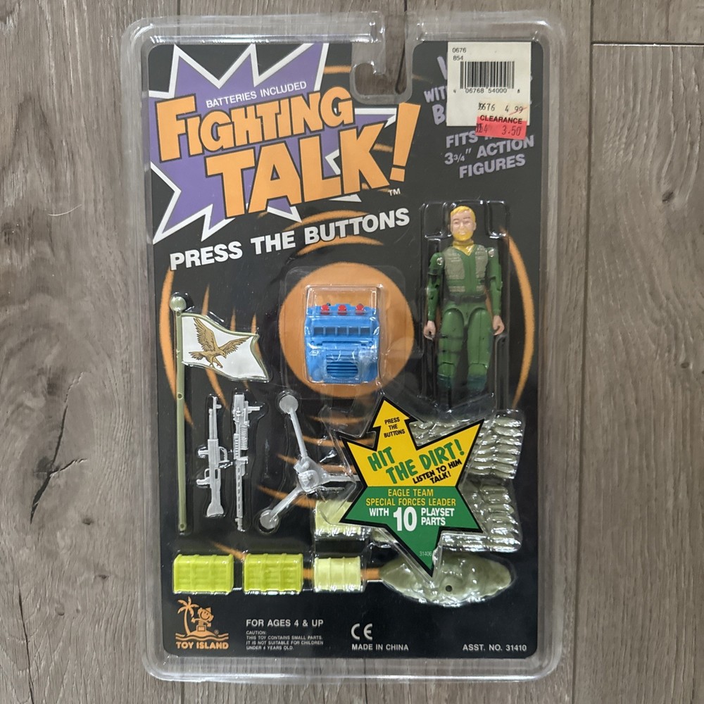 Vintage Action Figure Toy Island Fighting Talk With Accessories SEALED 31410
