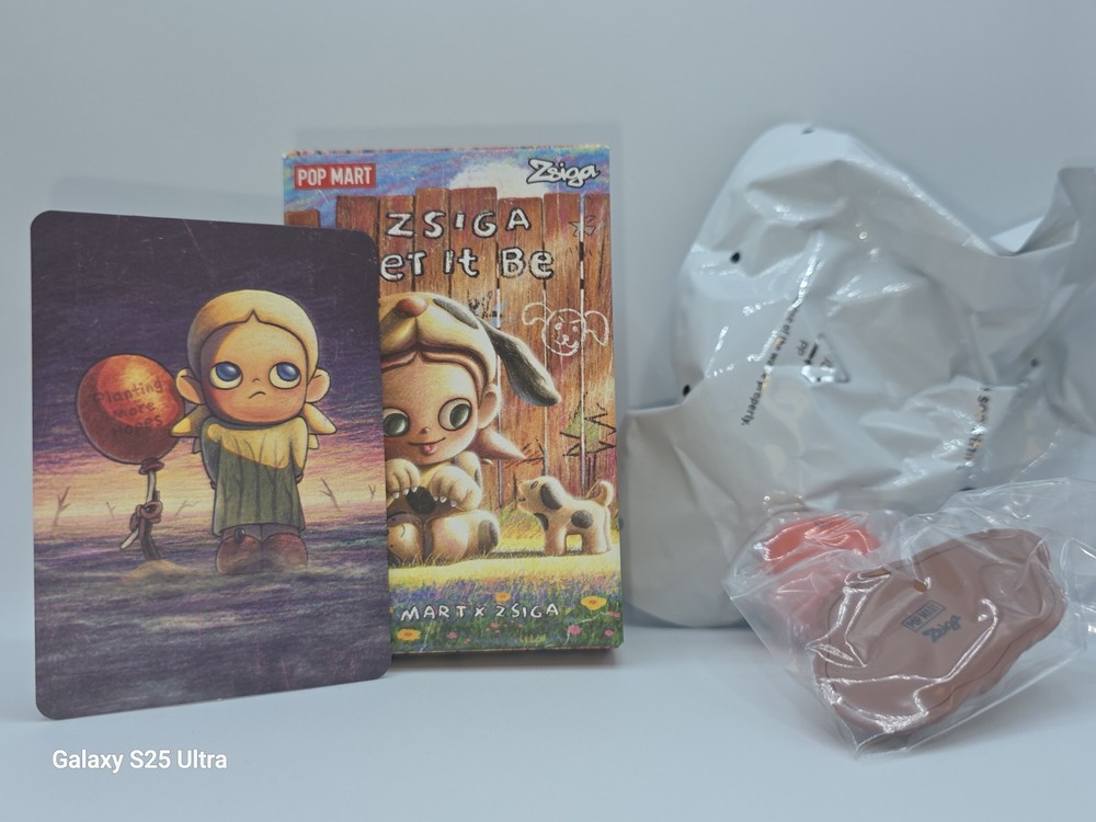 Pop Mart Zsiga Let It Be Figure w/ Card & Accessories – Open Box Sealed Bag