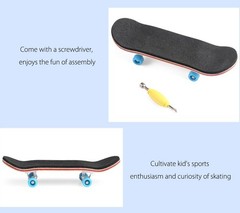 Wooden Finger Board for Kids – Smooth Riding Mini Skateboard with Ball Bearings