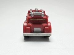 Disney Pixar Cars FISHER PRICE Little People Wheelies Red Fire Truck MATTEL