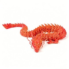 80CM 3D Printed Gem Dragon Crystal Fidget Toy Rotatable Articulated Dragon Gifts