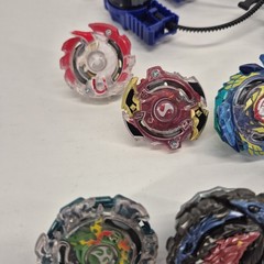 Beyblade Top Spinners Launchers Pullers Mixed Lot of 10 Plus