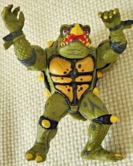 Vtg 1991 TMNT Tokka Figure 100% COMPLETE Playmates Ninja Turtles Secret of Ooze