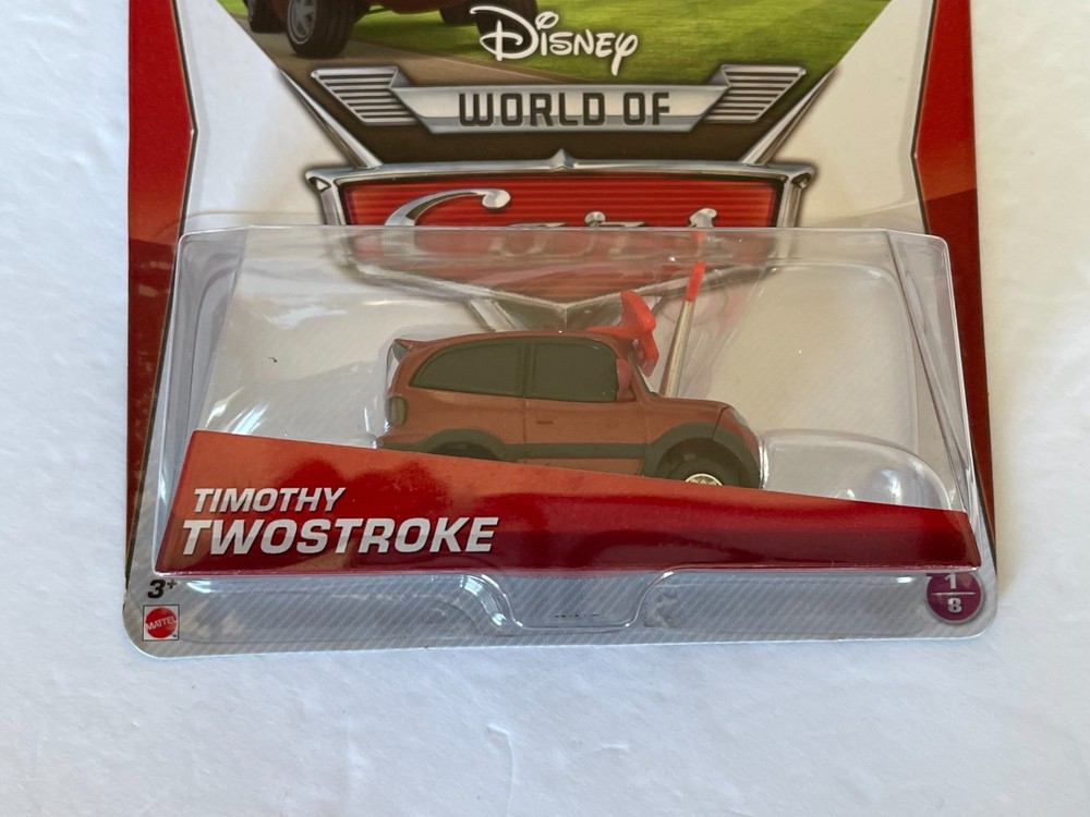 DISNEY WORLD OF CARS RACING SPORTS NETWORK TIMOTHY TWOSTROKE #1/8