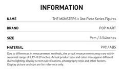 The Monsters X One Piece Series Figures – NIB