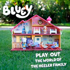 Bluey Toy House Mega Bundle Family Home & BBQ Taille unique, Multicolor