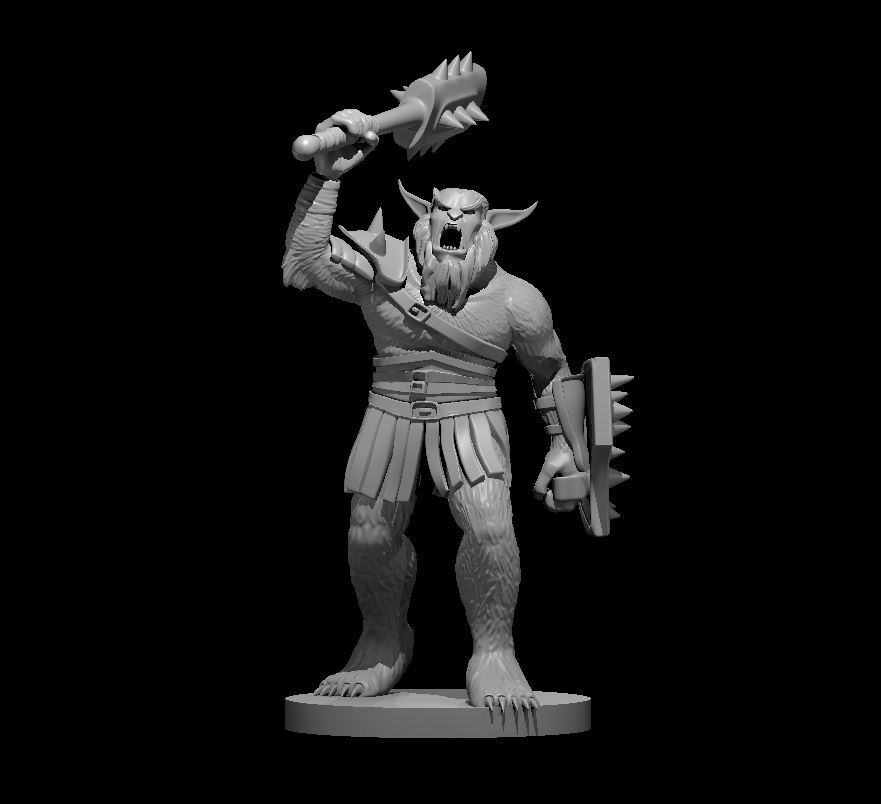 Bugbear Monster Manual 28mm Scale DND D&D Tabletop Miniature