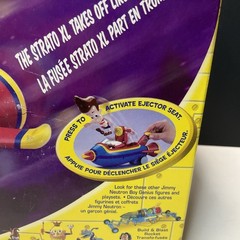 Vintage Mattel 2001 Jimmy Neutron Boy Genius Strato XL Rocket Playset – NEW