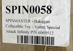 Bakugan Special Attack, Infinity Ventri, Limited Edition, 1/3000 (W/ Real Gold!)