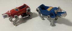 Lot of Various Loose Voltron Figures for Parts or Repair Red- Blue Lion GoLion