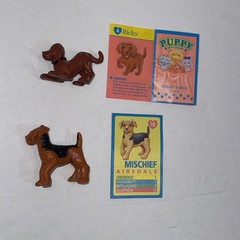 Vintage 1993 Puppy In My Pocket Figure Card Lot Ricky Labrador Mischief Terrier