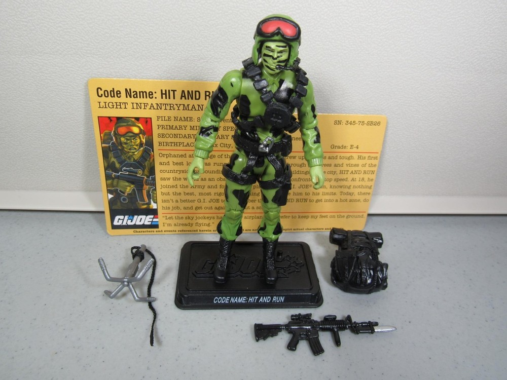 GI JOE – 25th HIT & RUN (loose leg) 100% W/FC – 10 + items = FREE SHIP – GIJOE