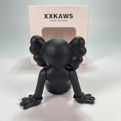 KAWS Holiday Taipei Matte Black Vinyl Figure Relaxed Seated Collectible Art Toy