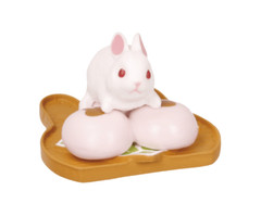 Japanese Blind Box Animal Cute Bunny Trinket Figure Gashapon Food Figure Toy