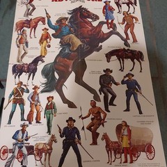 Vintage Marx Johnny West Adventure Series Action Figure Black Horse Gun Rifle
