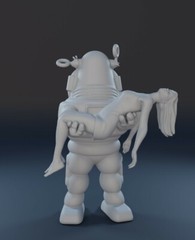 Forbidden Planet Robby The Robot Movie Poster Edition 3D Printed 4 inches tall