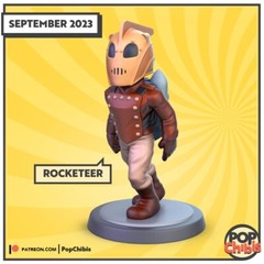 Rocketeer | POP | CHIBI | 60mm base | 1:20 | 3D print | Model Kit