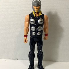 Thor Plastic Action Figure Black Suit with Silver Armor & Helmet