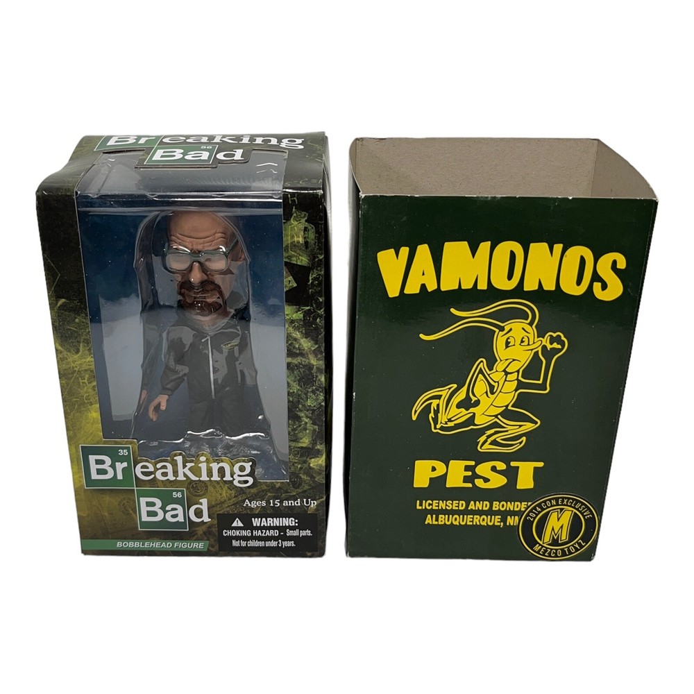 Breaking Bad Walter White Bobblehead Figure Mezco New Box GRAY SUIT DUST