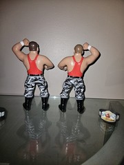 CUSTOM LJN WWF WWE THE SHEEPHERDERS BUSHWHAKERS WRESTLING FIGURES BIG RUBBER