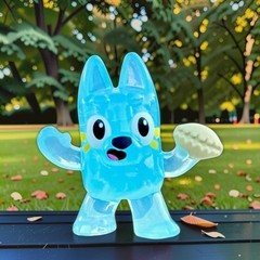 Bluey Fuzzies YOU PICK! Flocked Bluey & Friends Figures Series 1 Blind Boxes
