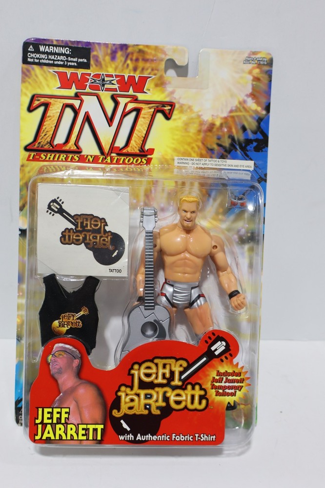 Jeff Jarrett WCW TNT T-Shirts N Tattoos Action Figure ToyBiz 2000 WWF WWE Sealed
