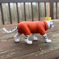 Ankyo Kidcore Whimsical Multicolor Circus Animal Tiger Figure Toy, Cake Topper