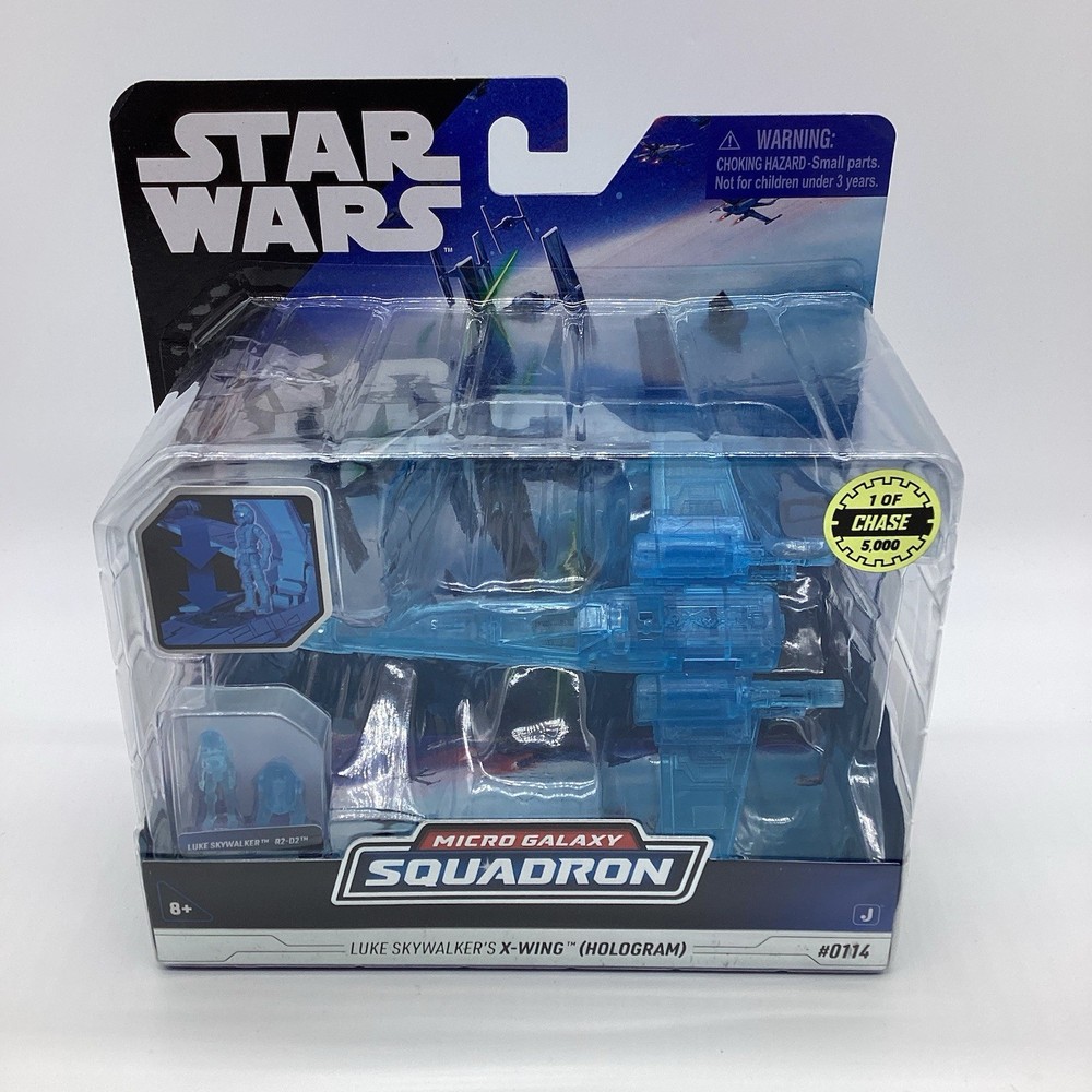 Star Wars Micro Galaxy Squadron Series 5 Luke Skywalker’s X-Wing Hologram CHASE