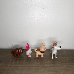 The Secret Life of Pets Toys Figures Lot Cake Toppers Duke Princess Daisy Max 4