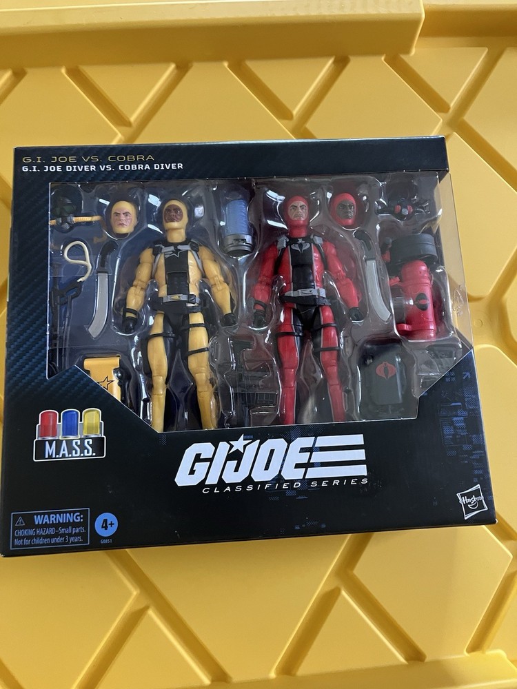 GIJOE Classified G I Diver Set Loose Complete New 6 Figures Cobra 169