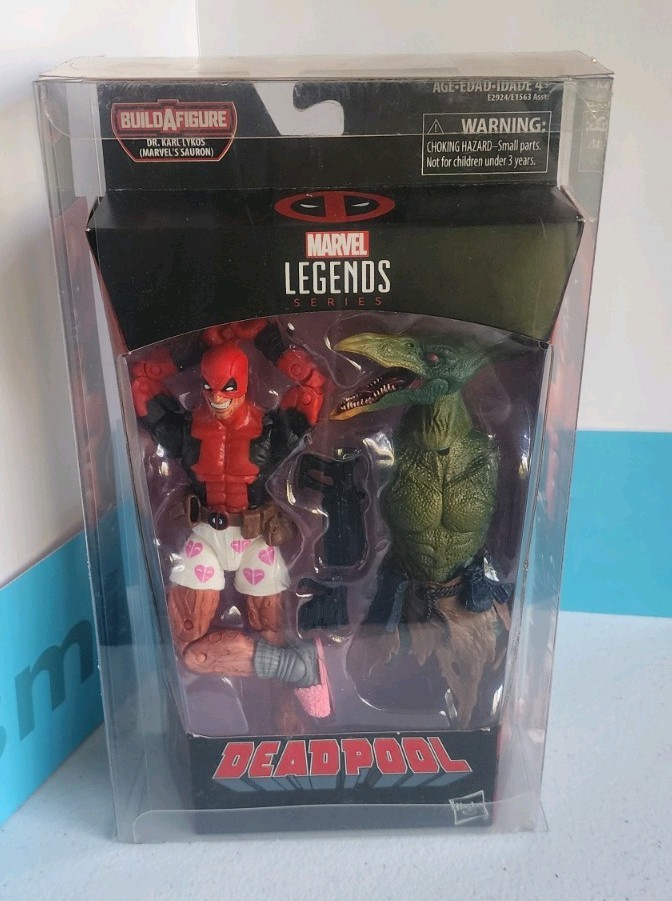 Marvel Legends X-Men 6 Inch Action Figure Sauron Boxer Deadpool With Protector