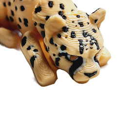 Fleximech Mini Cheetah Articulated 3d Printed 2.5″ Flexible Animals Fidget Toy