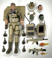 Valaverse Action Force Desert Condor Complete Bundle Heads Backpacks Loose