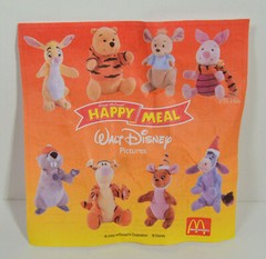 2000 Eeyore 5″ McDonald’s EUROPE Plush Figure Disney Winnie Pooh Tigger Movie