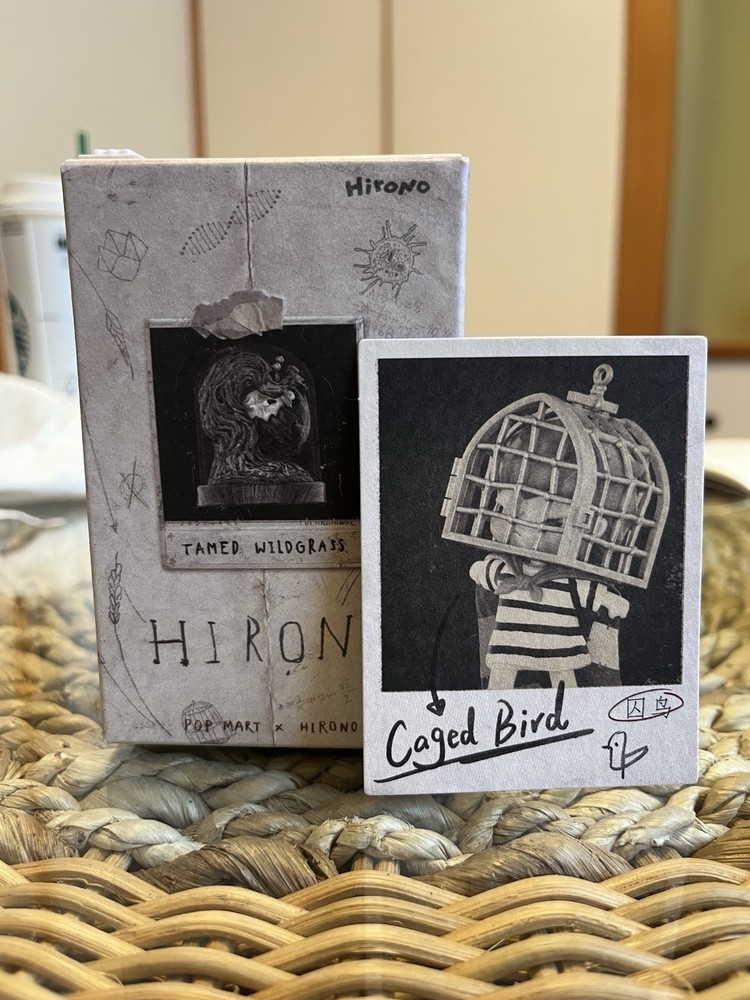 Authentic Pop Mart. Hirono. Tamed Wildgrass. Caged Bird. New. Sealed!