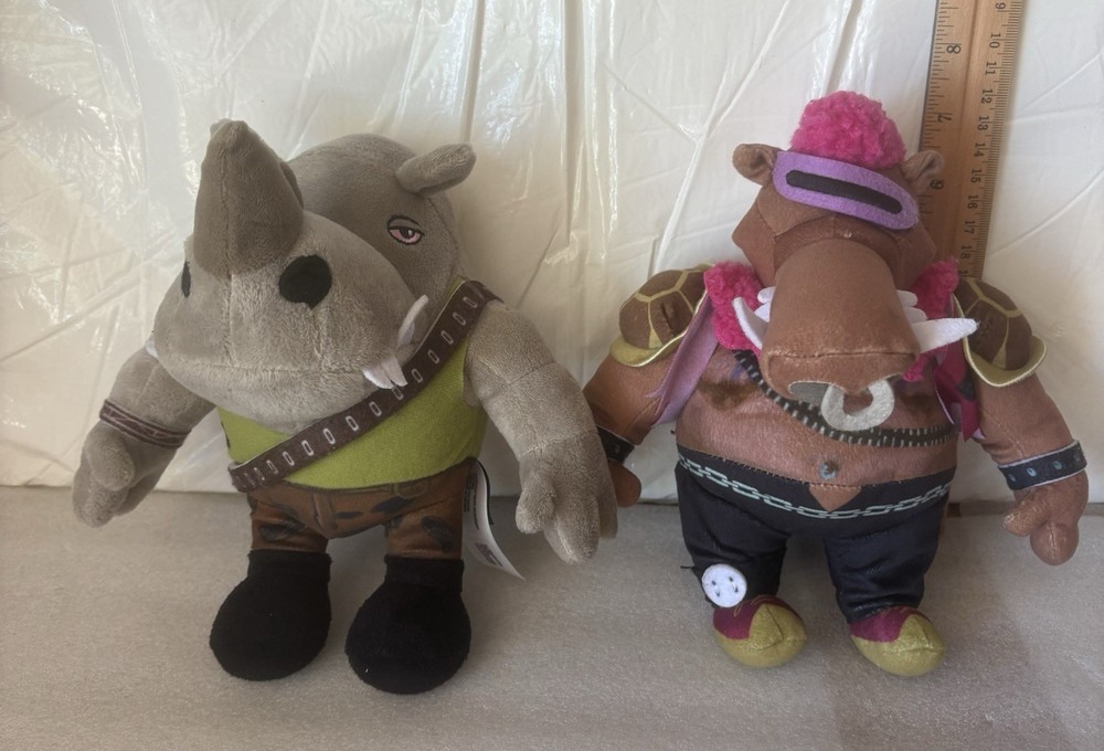 tmnt mutant mayhem rocksteady & Bebop 8” Plus With Splinter