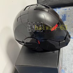 Iron Man Mk5 Black 1:1 Helmet Wearable Voice-control Open&close Cosplay Boxed