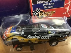 1998 Hasbro 56027 Winner Circle Elvis Presley John Force Ford Mustang Castrol
