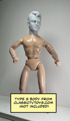 Soaky Man Custom Action Figure Head 1:9 or 1:6 Mego