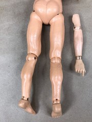 Vintage 1966 Ideal Captain Action Figure With GI Joe Accessories & Box, AS-IS